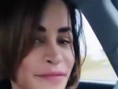 Sissy Surprise In The Car Driving Beautiful Face